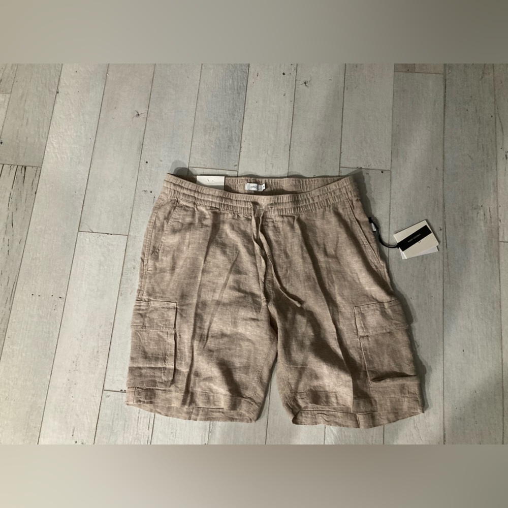 New Onia 55% Linen Mens Shorts size various color multi - Picture 2 of 3
